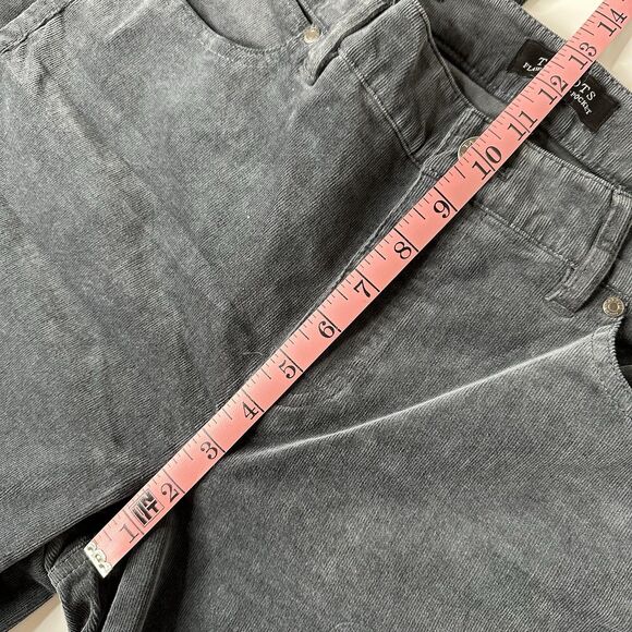 Talbots Flawless Five Pocket Corduroy Pants Sz 10 Flare Leg Gray Fall Winter - Picture 10 of 13